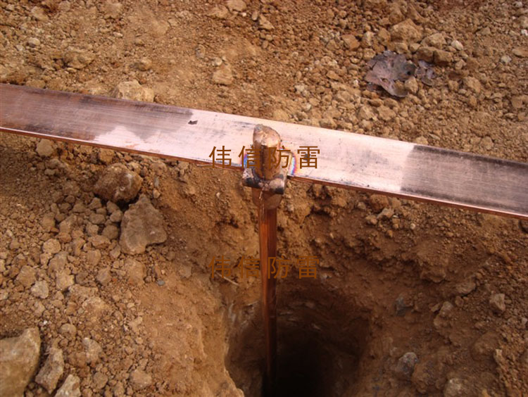 直徑16mm銅包鋼接地棒產品施工圖1