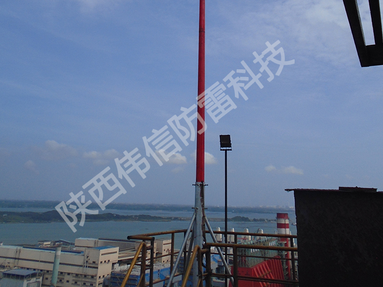 16米玻璃鋼避雷針，工廠專用抗干擾防側(cè)擊絕緣避雷針產(chǎn)品展示一