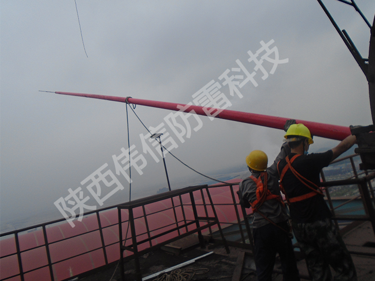 16米玻璃鋼避雷針，工廠專用抗干擾防側(cè)擊絕緣避雷針產(chǎn)品展示三
