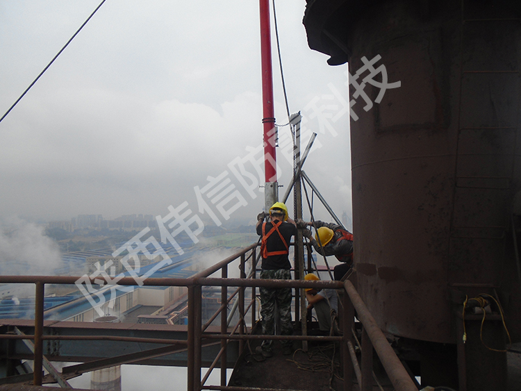 16米玻璃鋼避雷針，工廠專用抗干擾防側(cè)擊絕緣避雷針產(chǎn)品展示四